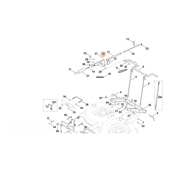 STIHL   Dźwignia regulacyjna 6170 700 2910